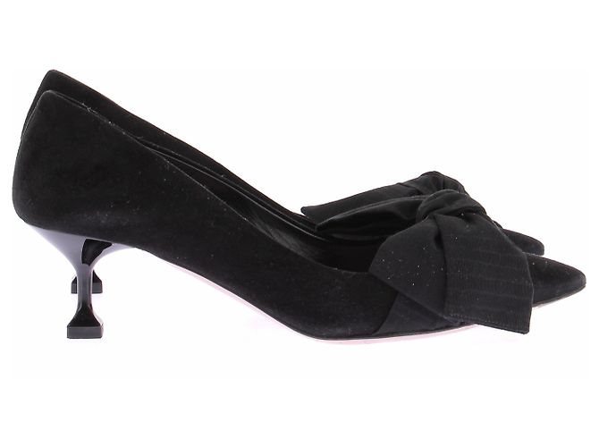 Décolleté Miu Miu in scamosciato nero - vista 6