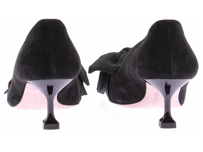 Décolleté Miu Miu in scamosciato nero - vista 7