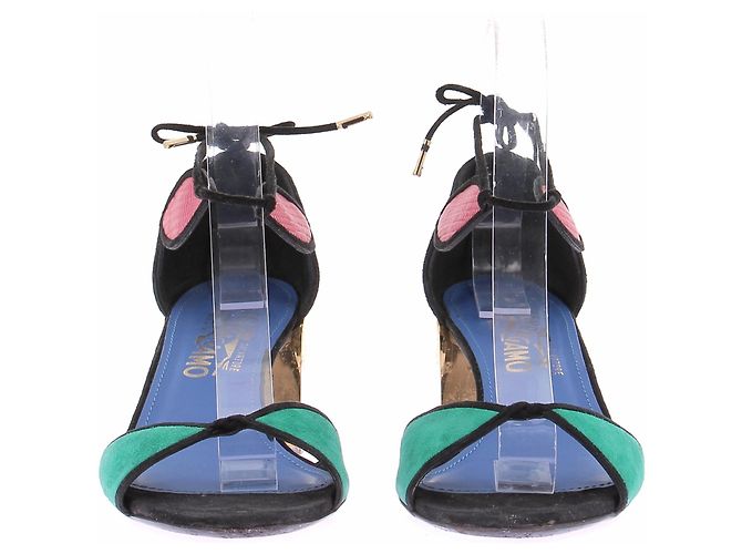 Salvatore Ferragamo Mehrfarbige Sandalen Mehrfarben - Ansicht 3