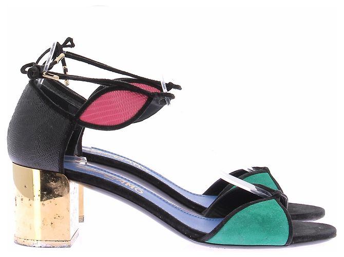 Salvatore Ferragamo Mehrfarbige Sandalen Mehrfarben - Ansicht 6