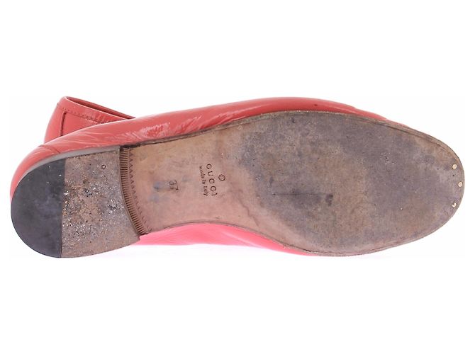 Mocasines Gucci de piel coral 37 Rosa - vista 5