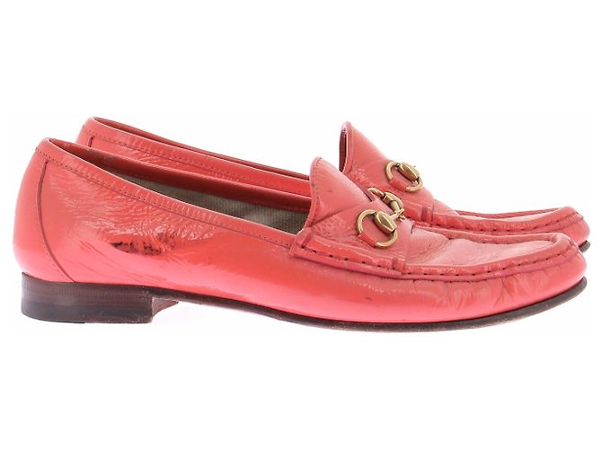 Mocasines Gucci de piel coral 37 Rosa - vista 6