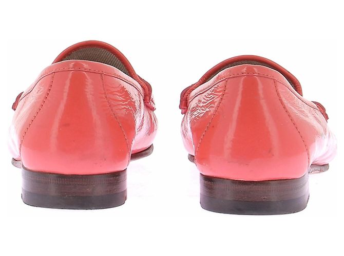 Mocasines Gucci de piel coral 37 Rosa - vista 7