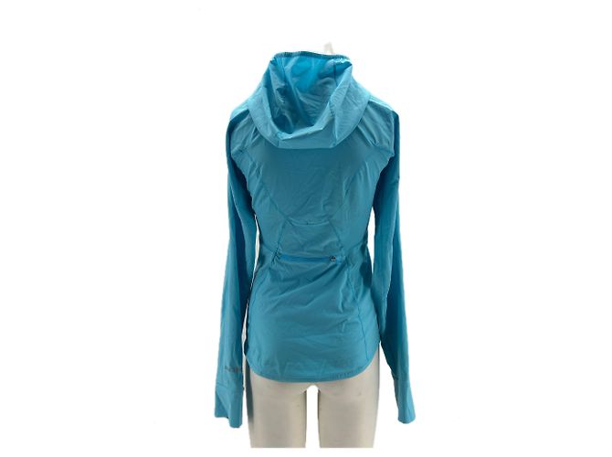 Autre Marque LULULEMON Turquoise Jacket Blue Polyester Size 4 - view 2