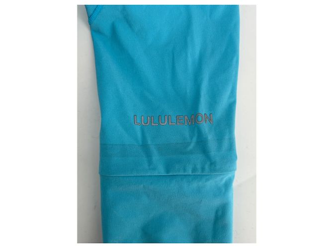 Autre Marque LULULEMON Turquoise Jacket Blue Polyester Size 4 - view 5