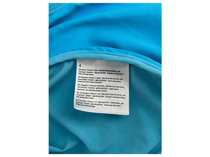 Autre Marque LULULEMON Turquoise Jacket Blue Polyester Size 4 - view 6
