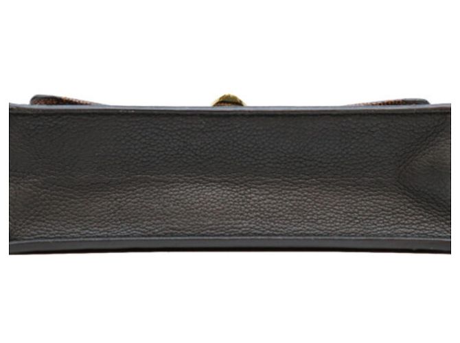 Borsa a Spalla Louis Vuitton Damier Portefeuille Vavin Marrone Nero - vista 5