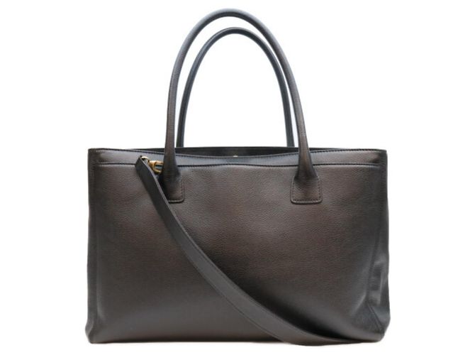 Chanel Grained Calfskin 2-Way Executive Tote Bag Schwarz - Ansicht 3