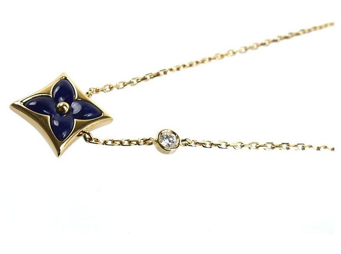 Collana Louis Vuitton Star Blossom BB in oro giallo 18K - vista 3