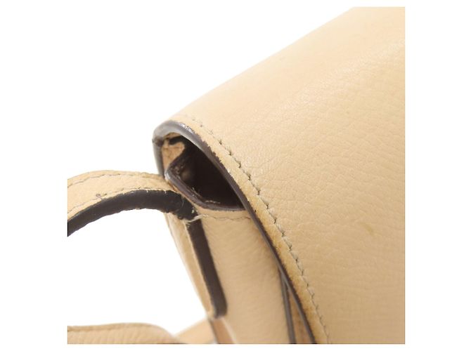 Céline Borsa a Spalla Celine Small Trotter Beige - vista 12