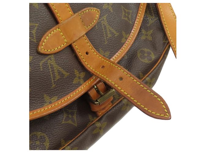 Louis Vuitton M42256 Saumur 30 Borsa a Spalla Monogramma - vista 11