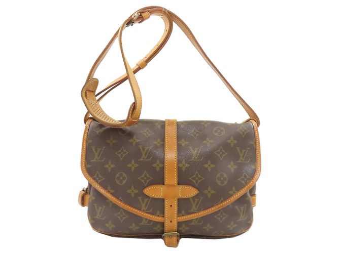 Louis Vuitton M42256 Saumur 30 Borsa a Spalla Monogramma - vista 2