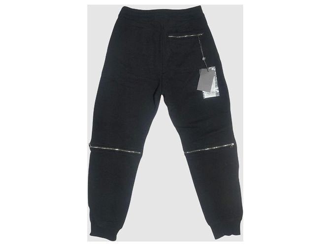 Alexander McQueen Joggers Cotone Bio e Seta Bandana - Nero XS - vista 2