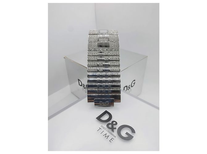 Dolce & Gabbana D&G Queen Mary Kristall-Armbanduhr DW0113 Silber - view 4