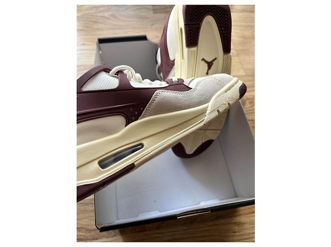 Sneakers Nike Air Jordan 4 RM - Sail Coconut Milk Bianco Beige Bordò - vista 7