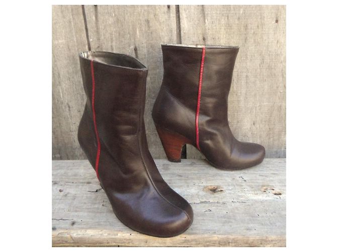 Botines de piel Karine Arabian Castaño - vista 2
