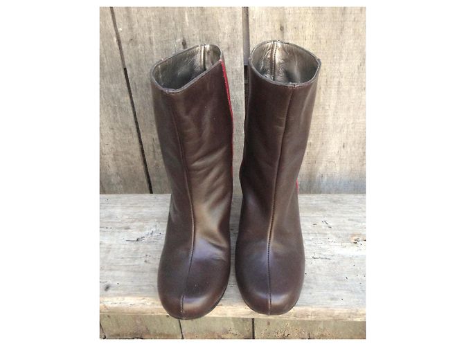 Botines de piel Karine Arabian Castaño - vista 4