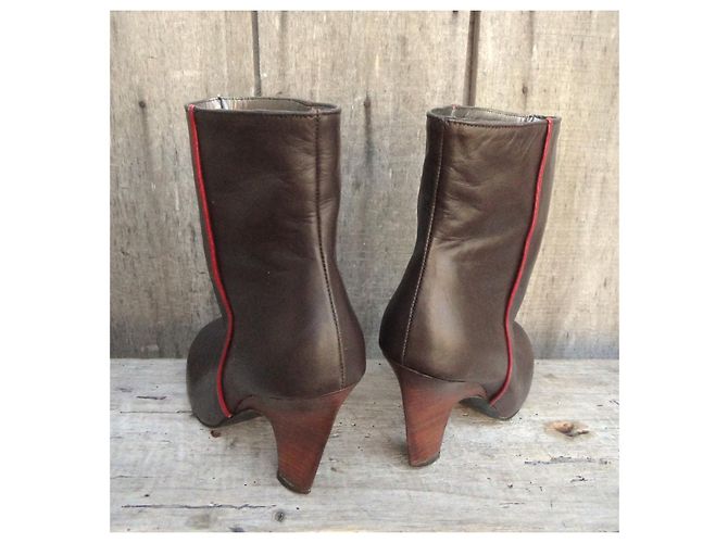 Botines de piel Karine Arabian Castaño - vista 5