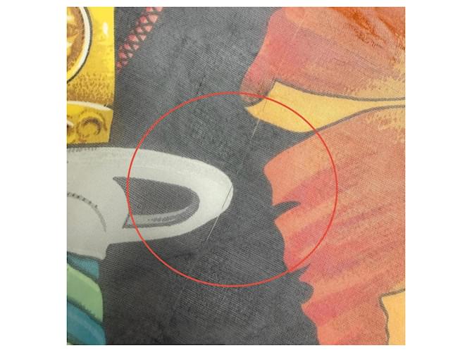Hermès HERMES Carre Geant 140 Daimyo Princes Schal Mehrfarben - Ansicht 11