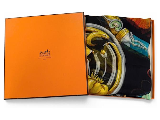 Hermès HERMES Carre Geant 140 Daimyo Princes Schal Mehrfarben - Ansicht 2