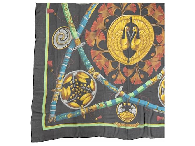 Hermès HERMES Carre Geant 140 Daimyo Princes Schal Mehrfarben - Ansicht 6