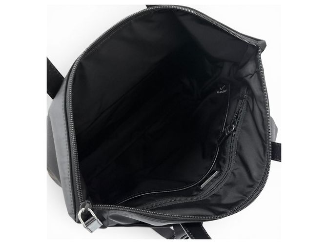 Borsa Tote Prada 2VG098 in pelle Saffiano e Re-Nylon Nero - vista 5