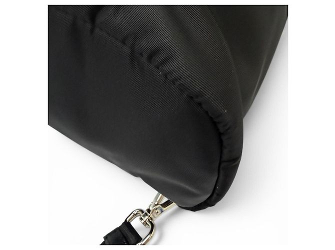 Borsa Tote Prada 2VG098 in pelle Saffiano e Re-Nylon Nero - vista 8