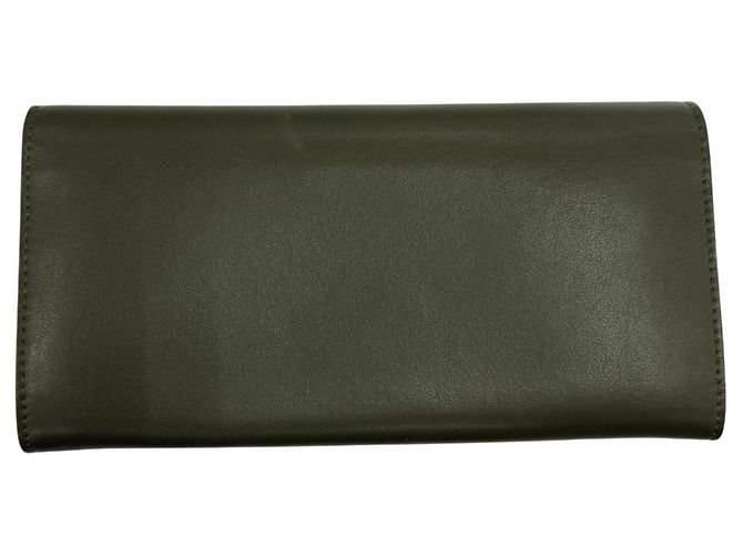 Fendi Peekaboo Lederlanger Geldbeutel Dunkelgrün - Ansicht 3