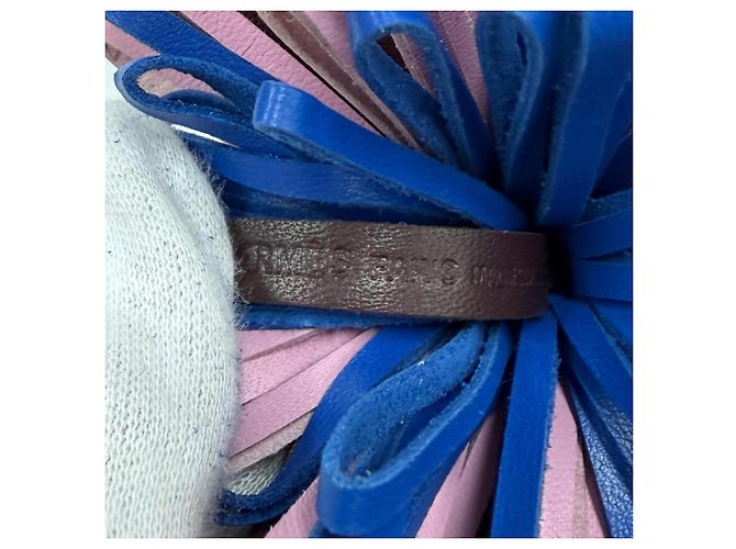 Hermès Charm per borsa Hermes Carmen Blue Tricolor - vista 7