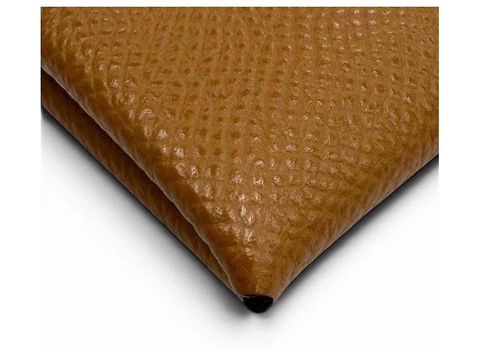 Hermès Tarjetero Calvi en cuero Epsom dorado Hermes - vista 6