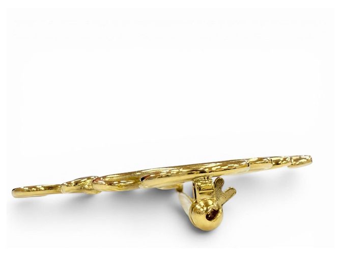 Spilla con logo Anagram Loewe D'oro - vista 3