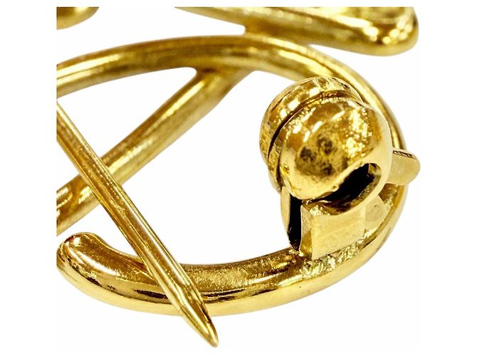 Spilla con logo Anagram Loewe D'oro - vista 5
