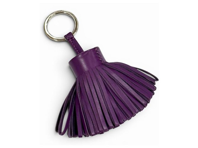Hermès Portachiavi Hermes Carmen Violet con Hardware Argentato Porpora - vista 3