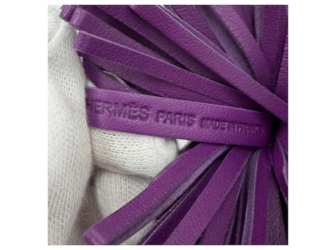 Hermès Portachiavi Hermes Carmen Violet con Hardware Argentato Porpora - vista 7