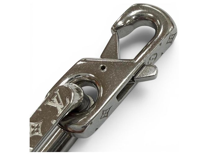 Louis Vuitton Monogram Chain Armband Schwarz Silber - Ansicht 5