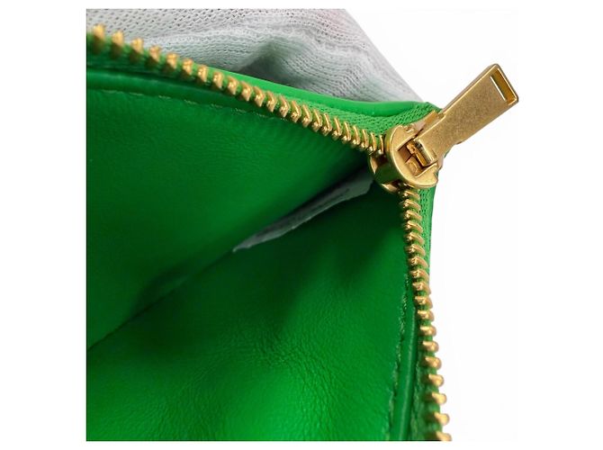 Bottega Veneta Paraquito Point Lock Leather Compact Tri-fold Wallet - view 7
