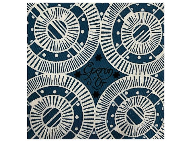 Hermès HERMES Carre 55 Bandana Blu - vista 7