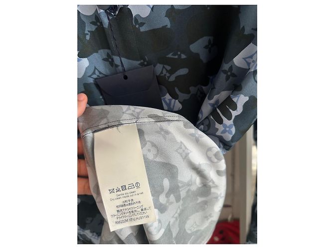 Camicia in seta camouflage Louis Vuitton × Virgil Abloh Blu scuro - vista 7