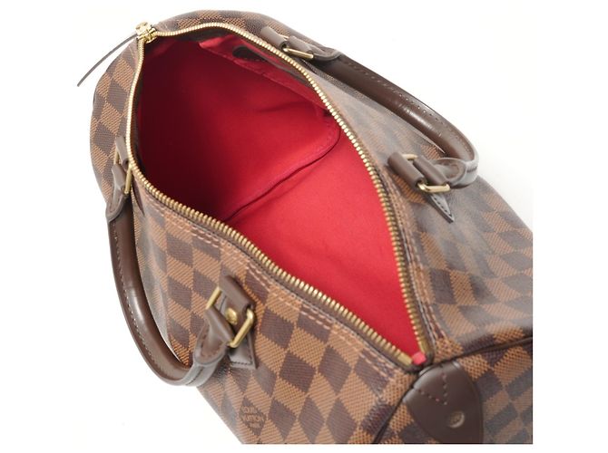 Borsa Louis Vuitton Damier Speedy 30 Marrone - vista 10