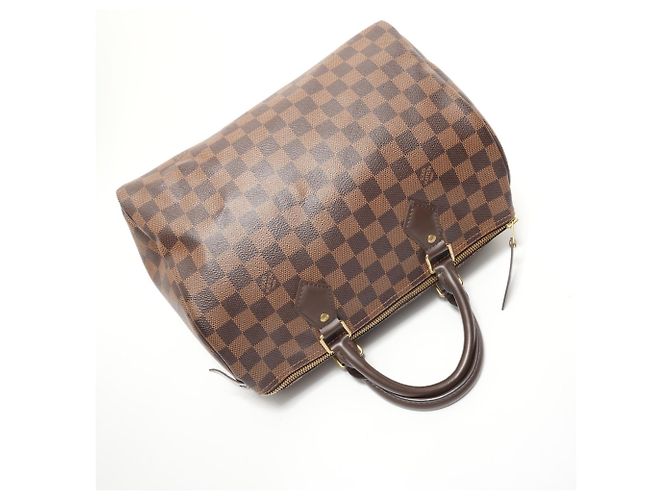 Borsa Louis Vuitton Damier Speedy 30 Marrone - vista 8