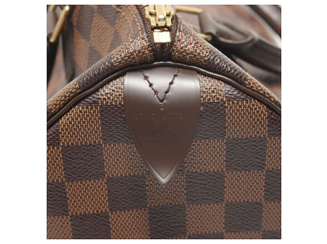 Borsa Louis Vuitton Damier Speedy 30 Marrone - vista 9