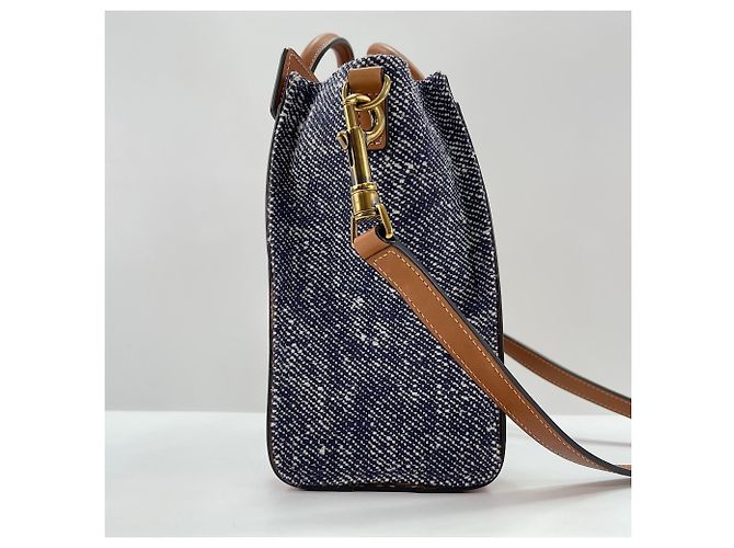 Céline Borsa Celine Luggage Nano Shopper Blu - vista 6