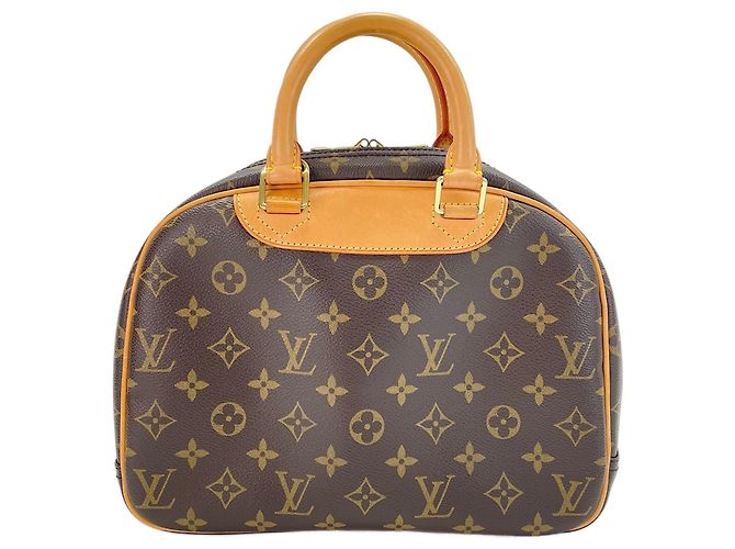 Borsa Louis Vuitton Trouville Marrone - vista 3