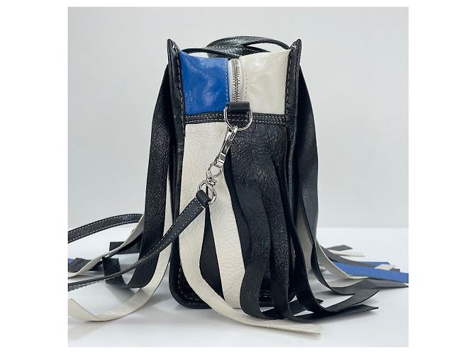 Borsa a mano 2-Way Fringe Balenciaga Bazaar Nero - vista 5