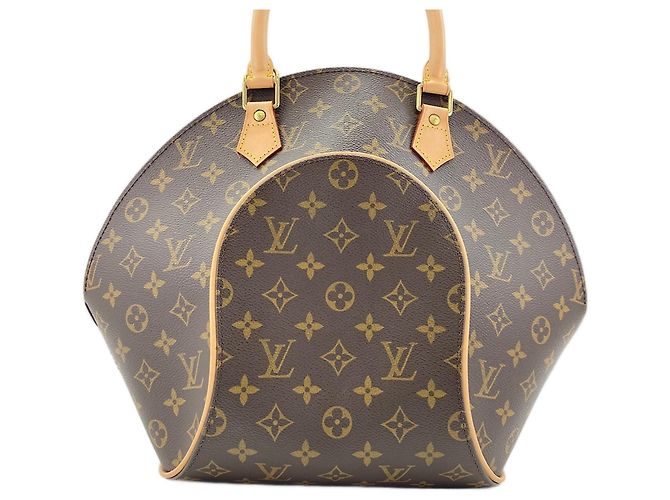 Borsa Louis Vuitton Ellipse MM Marrone - vista 3