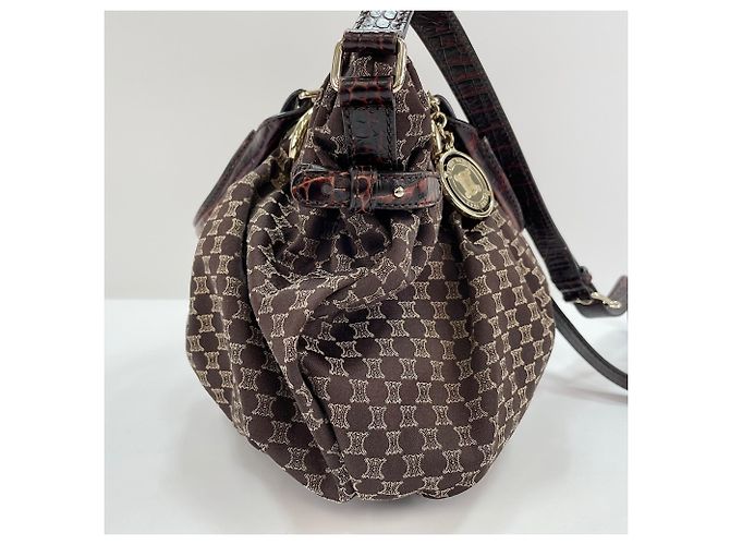 Céline Celine Macadam Muster 2-Way Handtasche Braun - Ansicht 5