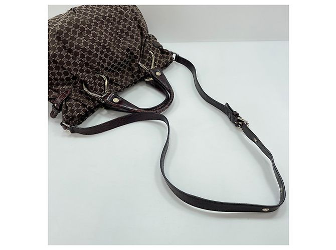 Céline Celine Macadam Muster 2-Way Handtasche Braun - Ansicht 9