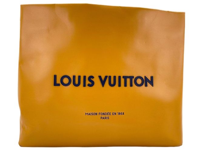 Borsa Shopper Tote MM Louis Vuitton in Arancione - vista 3