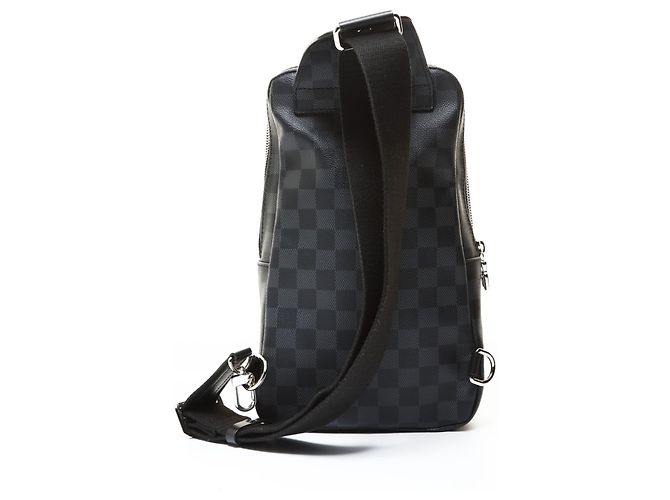 Borsa a tracolla Louis Vuitton Damier Graphite Avenue Nero - vista 2
