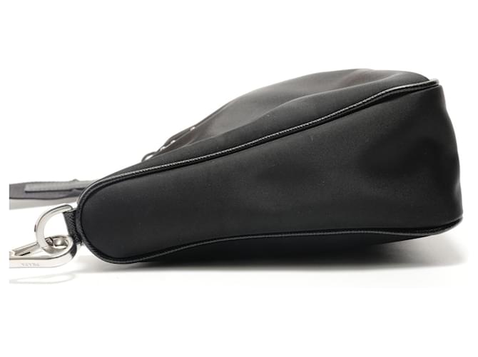 Borsa a tracolla Prada PRADA Triangle Plate con pochette Nero - vista 3
